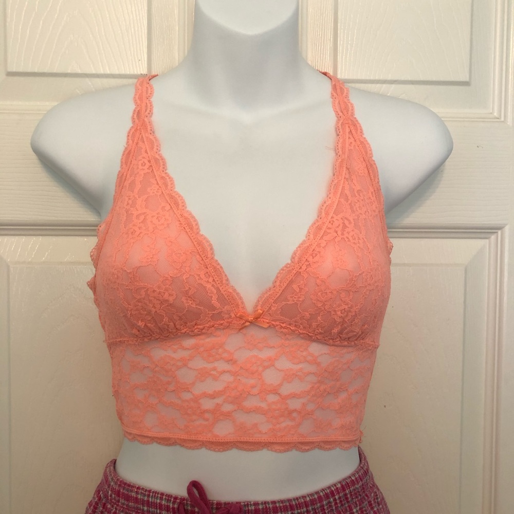 Orange Lace VS Bralette